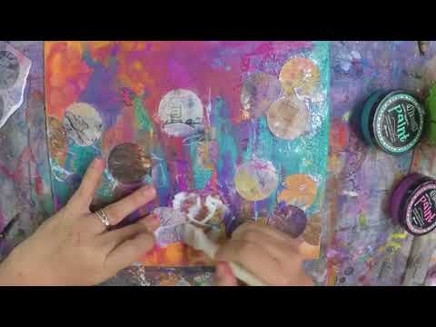 Colour & Collage Mixed Media Abstract