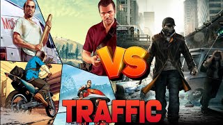 GTA 5 vs Watch Dogs [Traffic] #shorts