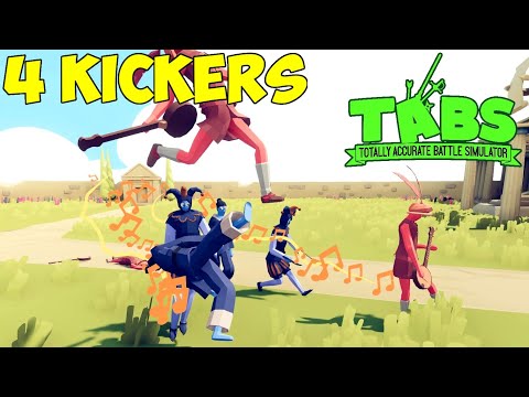 4 KICKERS! 2 Taekwondo and 2 Jester vs Other Unit Army + Bonus - TABS Unit Possession Update