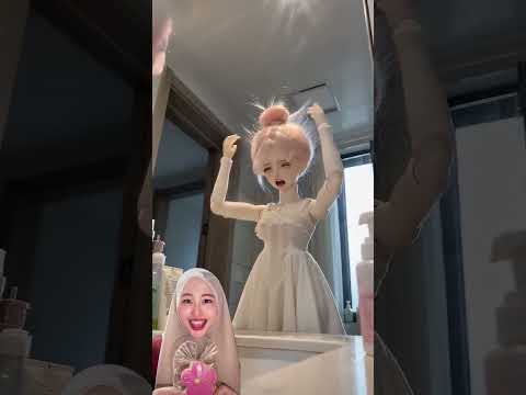RUTINITAS BARBIE DI PAGI HARI ⁉️ KUNCIR RAMBUT 😍🥰chinabjddoll2516