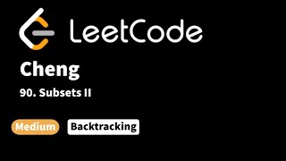 YouTube video 'LeetCode 90. Subsets II'