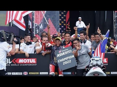 Hakim Danish 2022 Idemitsu Asia Talent Cup Champion #hakimdanish #iatc #idemitsu #mandalika #honda