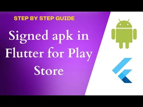 How to generate signed apk and app bundle in Flutter for Android | play ...
