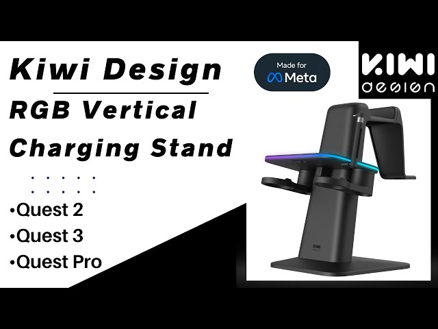 RGB Vertical Charging Stand for Quest 3/Quest 2/Quest Pro