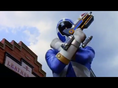 Power Rangers Lightspeed Rescue - In The Freeze Zone - Blue Ranger vs Olympics - Thermo Blaster