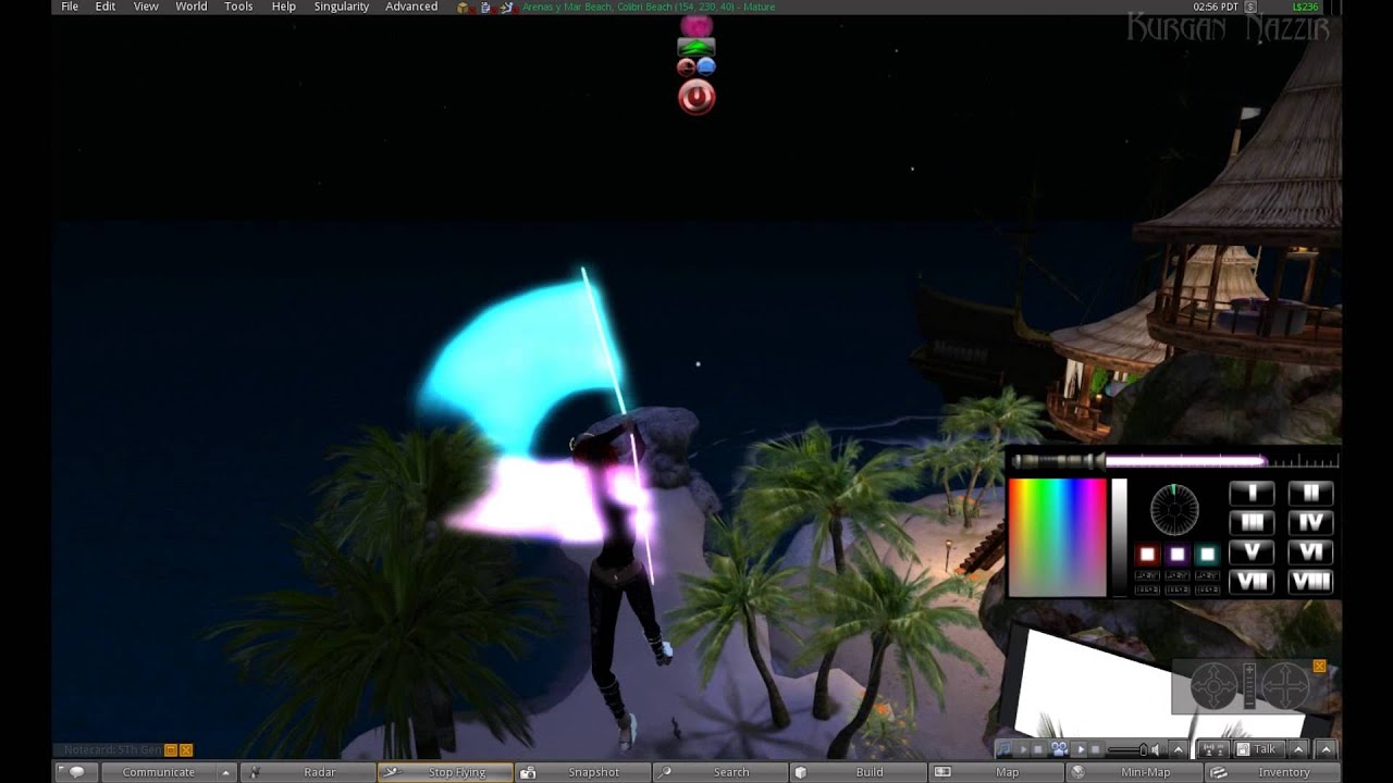 Second Life - Lightsaber Demos