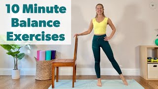 10 Minute Balance Exercises
