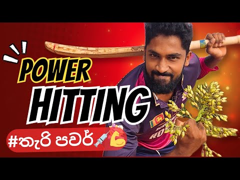 Tennis Cricket Power Hitting technique | දාර හයේ ඒවා බස්සන්න සුපිරි 👌tips ටික #powerhitting #cricket