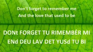 Download lagu DON'T FORGET TO REMEMBER ME : Bee Gees - Lirik asli & Cara Pengucapannya mp3