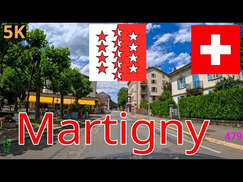 Switzerland 🇨🇭Valais 🚘 driving in Martigny