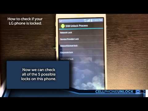 How do I check if my LG phone is locked? By Cellphoneunlock.net
