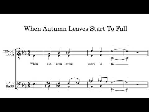 Sunday‘s Harmony - When Autumn Leaves Start To Fall (Barbershop Tag)