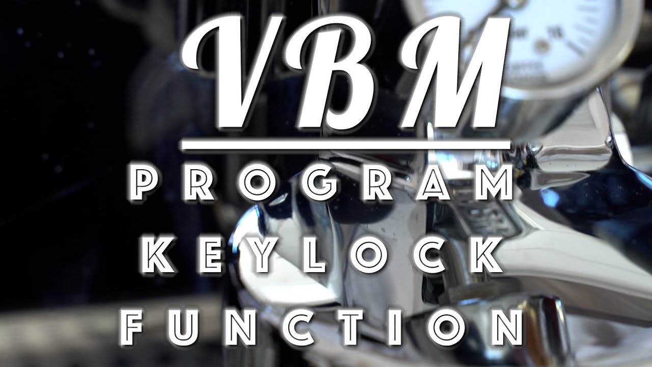 How to: Program Keylock Function on VBM Dual Boiler Espresso Machines