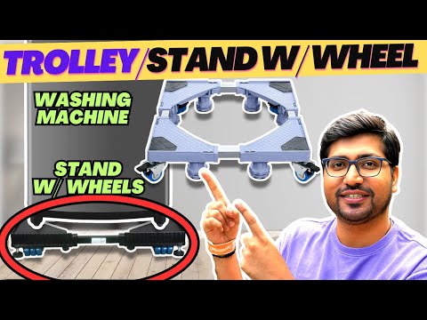 Best Washing Machine Stand with Wheels🔥Washing Machine Trolley with Wheels for Front Load / Top Load