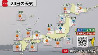 7月24日の天気