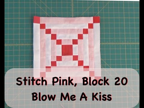 Stitch Pink Block 20, Blow Me A Kiss