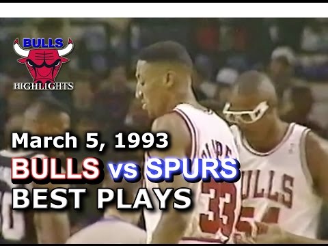 March 05 1993 Bulls vs Spurs highlights
