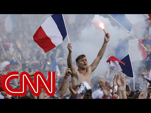 France celebrates 4-2 World Cup win over Croatia