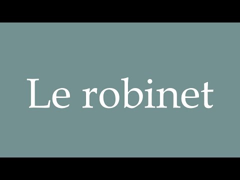 How to Pronounce ''Le robinet'' (Tap) Correctly in French
