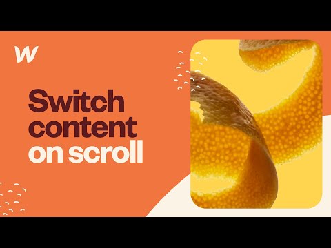🔴 LIVE - Switch Content on Scroll in Webflow