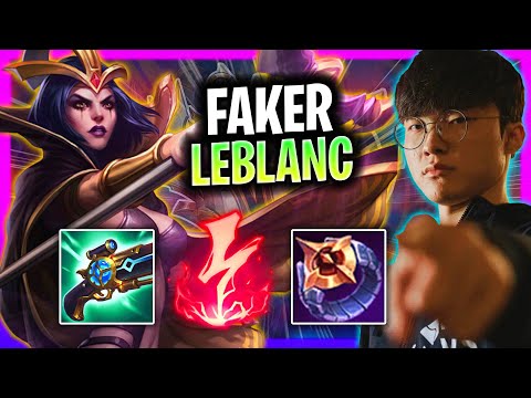 FAKER PERFECT GAME WITH LEBLANC! | T1 Faker Plays Leblanc Mid vs Lucian!  Season 2024