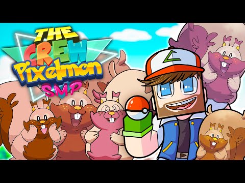 MORE SHINY SQUIRRELS! - The Crew Pixelmon SMP Episode 12 (Minecraft Pokemon Mod!)