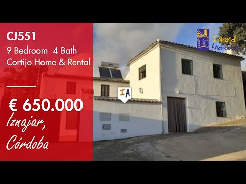 Large 9 Bedroom 4 Bath Cortijo Property for sale in Spain Iznajar, Cordoba, inland Andalucia CJ551
