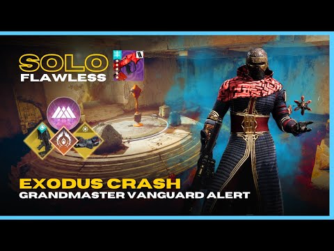 Solo Flawless GM Vanguard Alert "Exodus Crash" with Revision Zero - Prismatic Warlock - Destiny 2