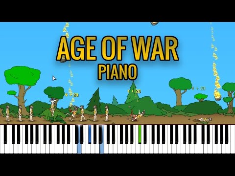Age of War Theme Song (Piano Tutorial) [Synthesia]