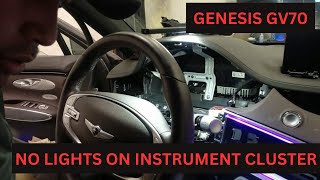 GENESIS GV70 NO POWER ON THE CLUSTER