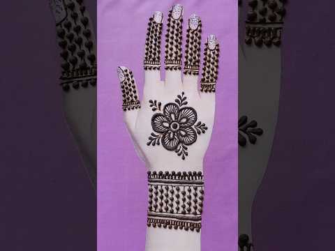 Easy And Simple Henna Design for Beginners ||  New Henna Tutorial #mehndi #trending #henna #viral
