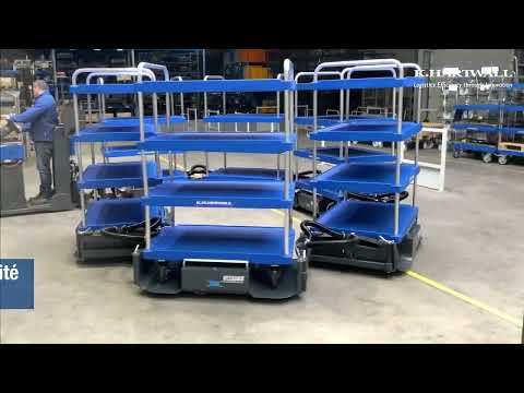 Train de remorques logistique électrique LIFTLINER pour flux internes
