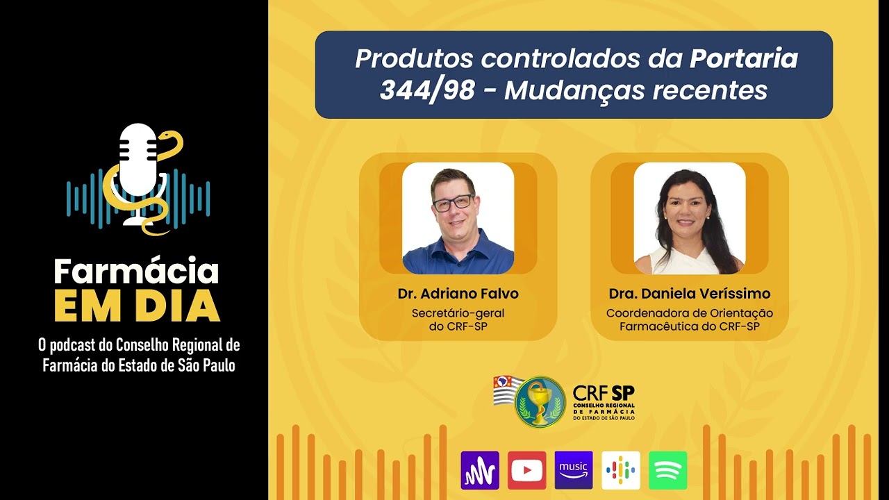 Produtos controlados da Portaria 344/98 - Mudanças recentes