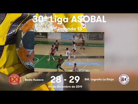 LIGA ASOBAL J13: Bada Huesca - BM. Logroño La Rioja 27-28