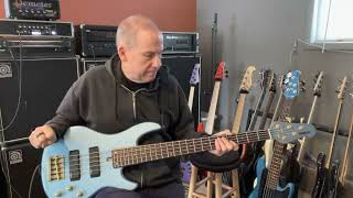 Video thumbnail for Yamaha BBG5S 5-String 1998 Lake Placid Blue w/Bartolini Preamp by Dave On Bass