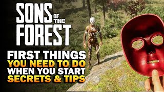 Do This FIRST In Sons Of The Forest - Sons Of The Forest Starter Guide