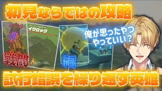 【ゼルダの伝説BotW】初見ならではの攻略が面白い！エビオの完全初見ブレスオブザワイルド試行錯誤シーンまとめ【にじさんじ切り抜き/エクス・アルビオ】