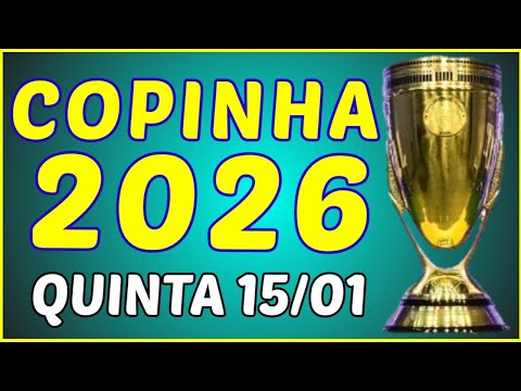 JOGOS DA QUINTA 15/01 DA 3° FASE DA COPINHA 2026