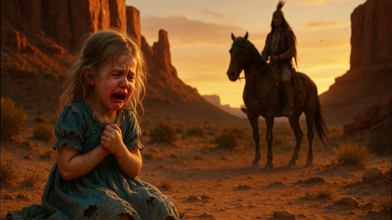Abandonada para morir sola, la niña lloró — entonces un cazador apache la encontró
