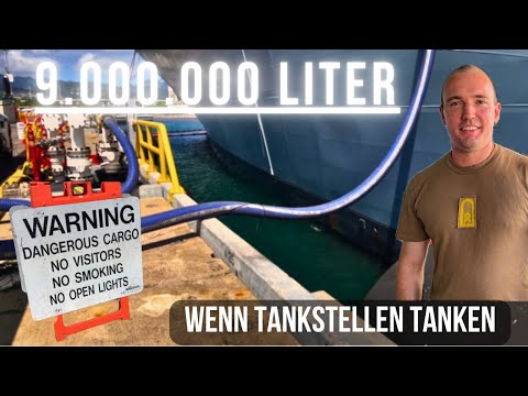 Wenn Tankstellen tanken - Kraftstoffübernahme im Hafen #marine #ras #seeman #sailing #navy #ship