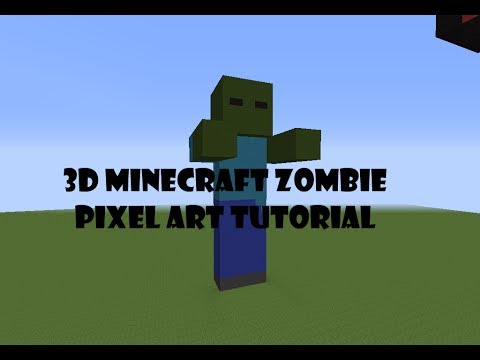 Pixel Art tutorial ep.4:Minecraft  3D Zombie