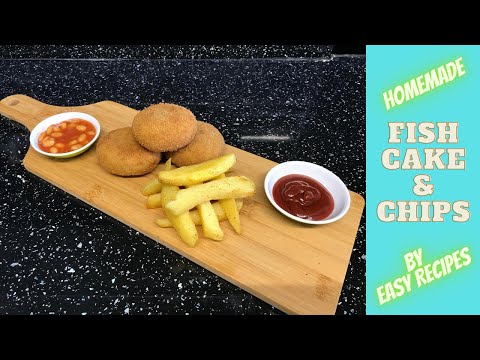 BEST HOMEMADE FISH CAKE & CHIPS RECIPE | British Fish Cakes | Easy Recipes with Shahida 517