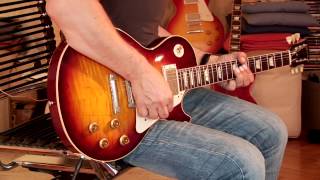 Video thumbnail for 2012 Gibson Les Paul 1959 Reissue Custom Shop, Flametop Part1 by GregsGuitars