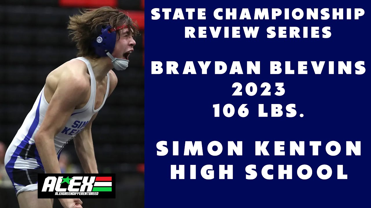 State Wrestling Championship match review w/ Braydan Blevins (Simon Kenton; 2023 106 lbs.)