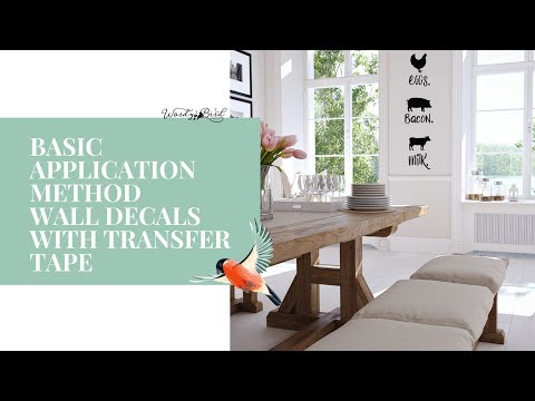 Basic Vinyl Wall Decal Application