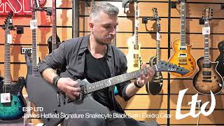 Video thumbnail for ESP LTD James Hetfield Signature Snakebyte Black Satin Elektro Gitar Tanıtımı by Cangöz Müzik