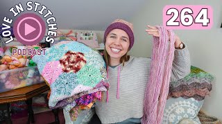 travel blanket is BACK, knitting with my handspun // Love in Stitches Episode 264