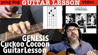 GENESIS &quot;Cuckoo Cocoon&quot; GUITAR LESSON [The Lamb Lies Down on Broadway]