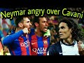 How Messi treat Neymar VS Cavani treat Neymar (Fight for free kick)