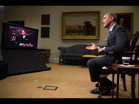 , title : 'President Obama Gets Asked "How Are You?" in a Google+ Hangout'